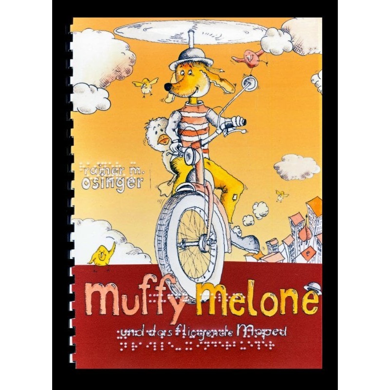 Ein Bild von dem Buch Muffy Melone und das fliegende Moped