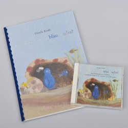 Ein Bild von dem Braillebuch + Hörbuch Freundschaft ist blau - oder?