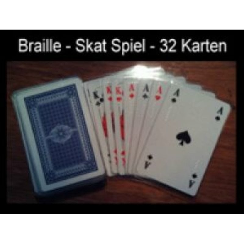 Ein Bild von dem Kartenspiel, Skatspiel mit 32 Karten französisches Deck