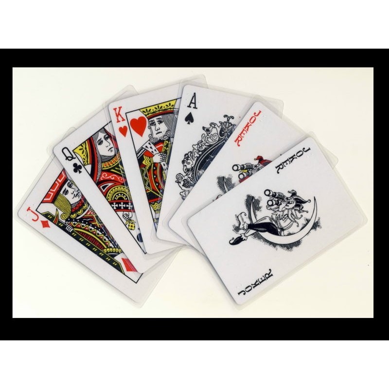 Ein Bild von dem Kartenspiel Poker Spieldeck mit Braillezeichen